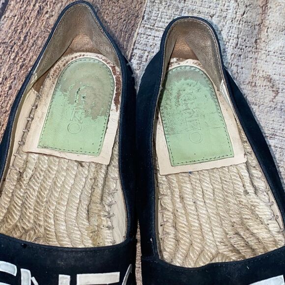 Kenzo black logo print canvas espadrilles - Picture 2 of 13